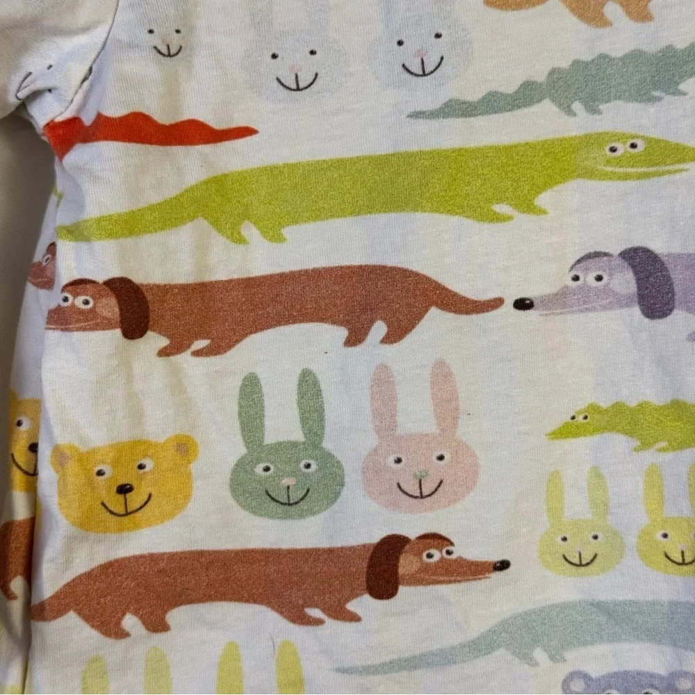 Peppy Mini Colorful Animal Print Kids Sleep Shirt Size 18M